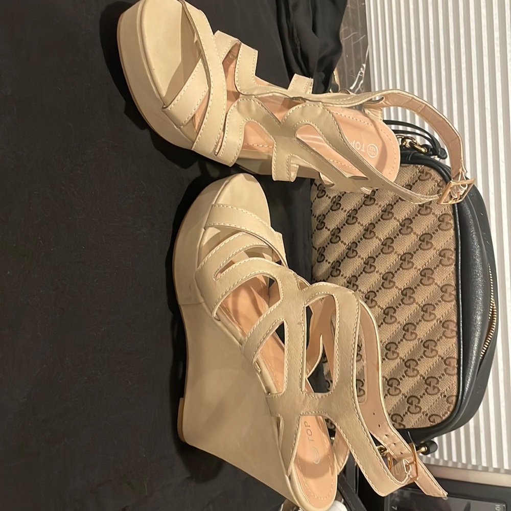 Tan wedges